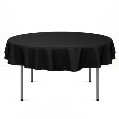 Premium Polyester Round Tablecloth 70" - 220GSM - By TCF Linen - thumbnail number 3