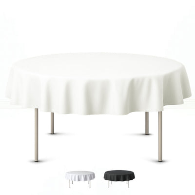 Premium Polyester Round Tablecloth 70" - 220GSM - By TCF Linen - thumbnail number 1