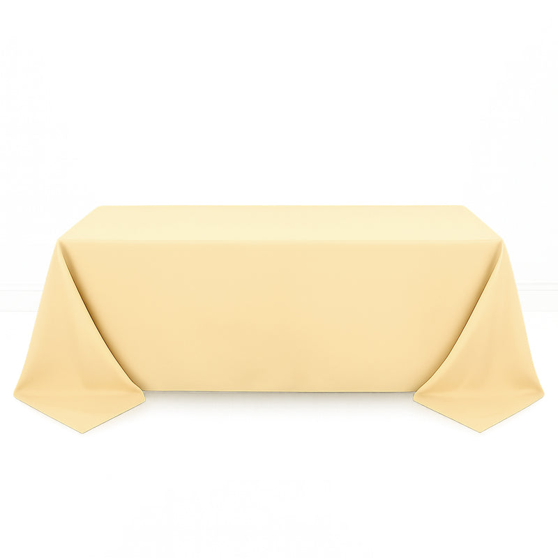 Premium Polyester Rectangle Tablecloth 90"x132" - 220GSM - By TCF Linen - thumbnail number 9