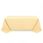 Premium Polyester Rectangle Tablecloth 90"x132" - 220GSM - Champagne - By TCF Linen - thumbnail number 1