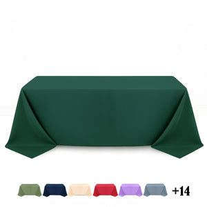 Premium Polyester Rectangle Tablecloth 90"x132" - 220GSM - By TCF Linen