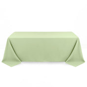 Premium Polyester Rectangle Tablecloth 90"x132" - 220GSM - Sage Green - By TCF Linen - thumbnail number 1