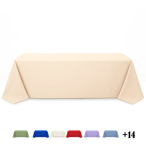 Premium Polyester Rectangle Tablecloth 90"x156" - 220GSM - By TCF Linen