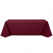 Premium Polyester Rectangle Tablecloth 90"x156" - 220GSM - Burgundy - By TCF Linen - thumbnail number 1