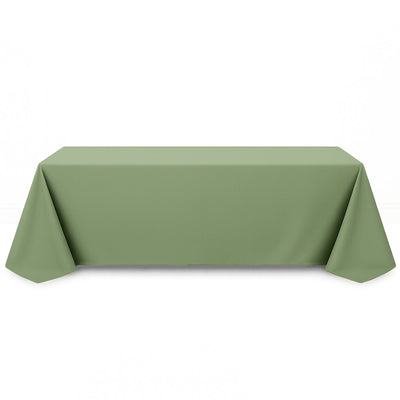Premium Polyester Rectangle Tablecloth 90"x156" - 220GSM - Dusty Sage - By TCF Linen - thumbnail number 1