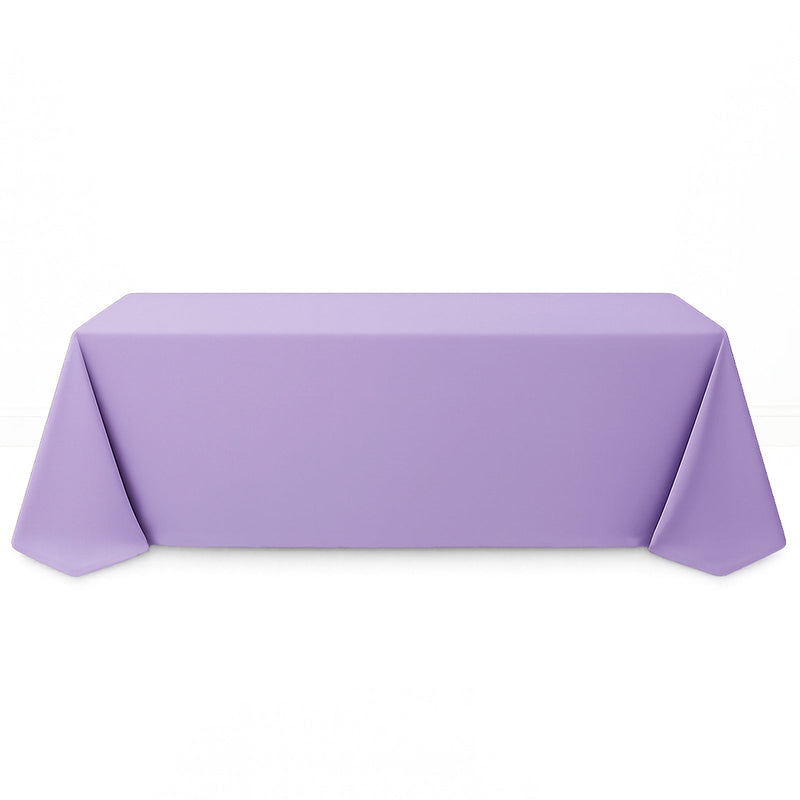 Premium Polyester Rectangle Tablecloth 90"x156" - 220GSM - Lavender - By TCF Linen - thumbnail number 1
