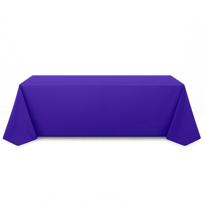 Premium Polyester Rectangle Tablecloth 90"x156" - 220GSM - Purple - By TCF Linen - thumbnail number 1