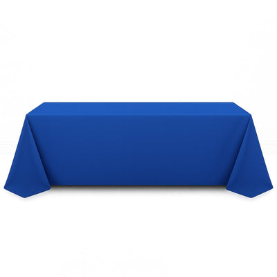 Premium Polyester Rectangle Tablecloth 90"x156" - 220GSM - Royal Blue - By TCF Linen - thumbnail number 1