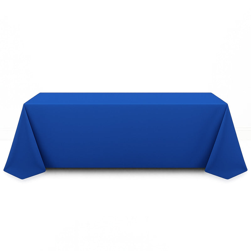 Premium Polyester Rectangle Tablecloth 90"x156" - 220GSM - Royal Blue - By TCF Linen - thumbnail number 1