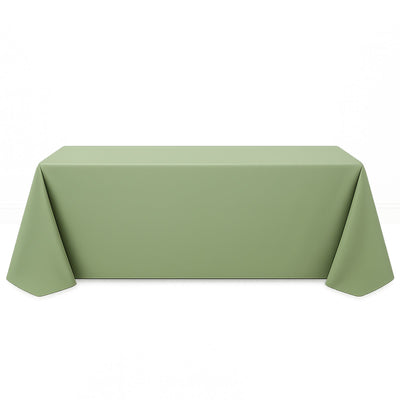 Premium Polyester Rectangle Tablecloth 90"x156" - 220GSM - Sage Green - By TCF Linen - thumbnail number 1