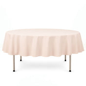 Premium Polyester Round Tablecloth 90" - 220GSM - Blush - By TCF Linen - thumbnail number 1