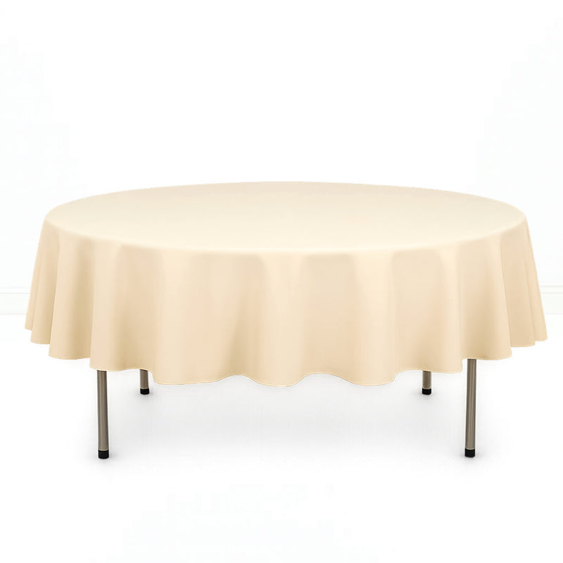 Premium Polyester Round Tablecloth 90" - 220GSM - By TCF Linen - thumbnail number 6