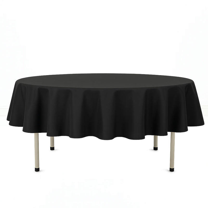 Premium Polyester Round Tablecloth 90" - 220GSM - By TCF Linen - thumbnail number 3
