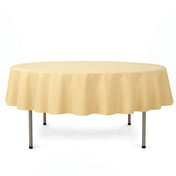 Premium Polyester Round Tablecloth 90" - 220GSM - Champagne - By TCF Linen - thumbnail number 1