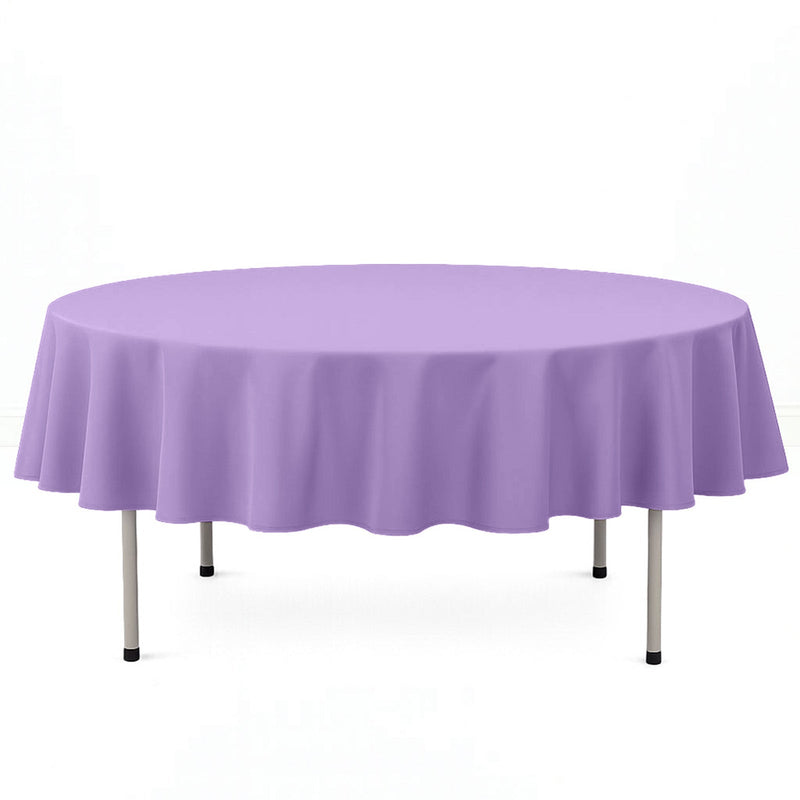 Premium Polyester Round Tablecloth 90" - 220GSM - Lavender - By TCF Linen - thumbnail number 1