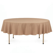 Premium Polyester Round Tablecloth 90" - 220GSM - Nude - By TCF Linen - thumbnail number 1
