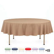 Premium Polyester Round Tablecloth 90" - 220GSM - By TCF Linen - thumbnail number 1