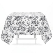 Polyester Square Tablecloth 70"x70" French Toile Pattern - By TCF Linen - thumbnail number 2