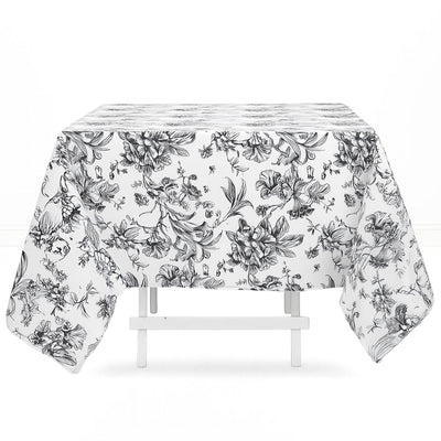 Polyester Square Tablecloth 70"x70" French Toile Pattern - By TCF Linen - thumbnail number 2