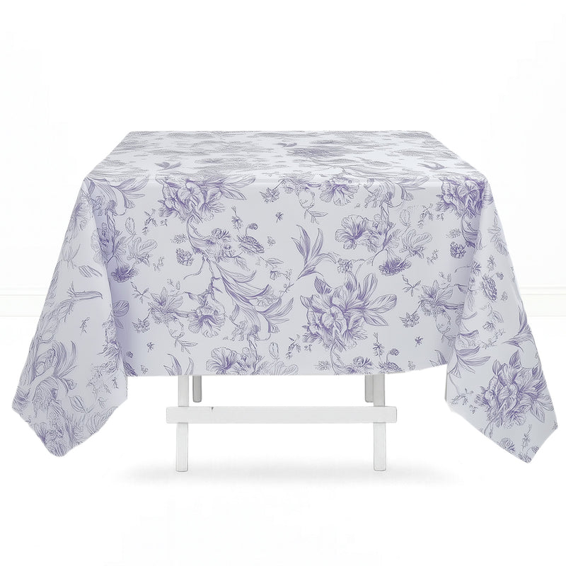 Polyester Square Tablecloth 70"x70" French Toile Pattern - By TCF Linen - thumbnail number 5