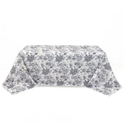 Polyester Rectangular Tablecloth 90"x132" French Toile Pattern - Black - By TCF Linen - thumbnail number 1