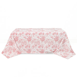 Polyester Rectangular Tablecloth 90"x132" French Toile Pattern - By TCF Linen