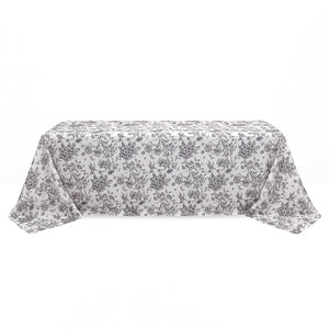 Polyester Rectangular Tablecloth 90"x156" French Toile Pattern - By TCF Linen