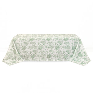 Polyester Rectangular Tablecloth 90"x156" French Toile Pattern - By TCF Linen