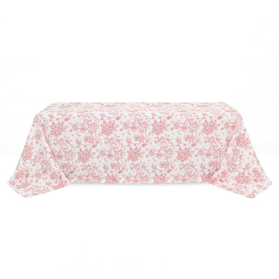 Polyester Rectangular Tablecloth 90"x156" French Toile Pattern - By TCF Linen - thumbnail number 6