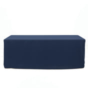 Premium Polyester Rectangle Tablecloth 6ft - 220GSM - Navy Blue - By TCF Linen - thumbnail number 1