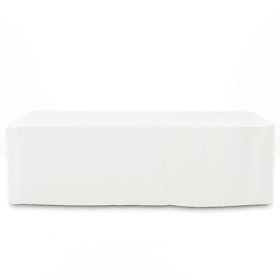 Premium Polyester Rectangle Tablecloth 6ft - 220GSM - White - By TCF Linen - thumbnail number 1