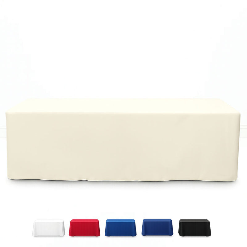 Premium Polyester Rectangle Tablecloth 8ft - 220GSM - By TCF Linen - thumbnail number 1