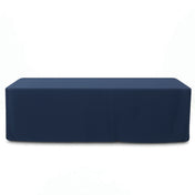 Premium Polyester Rectangle Tablecloth 8ft - 220GSM - Navy Blue - By TCF Linen - thumbnail number 1