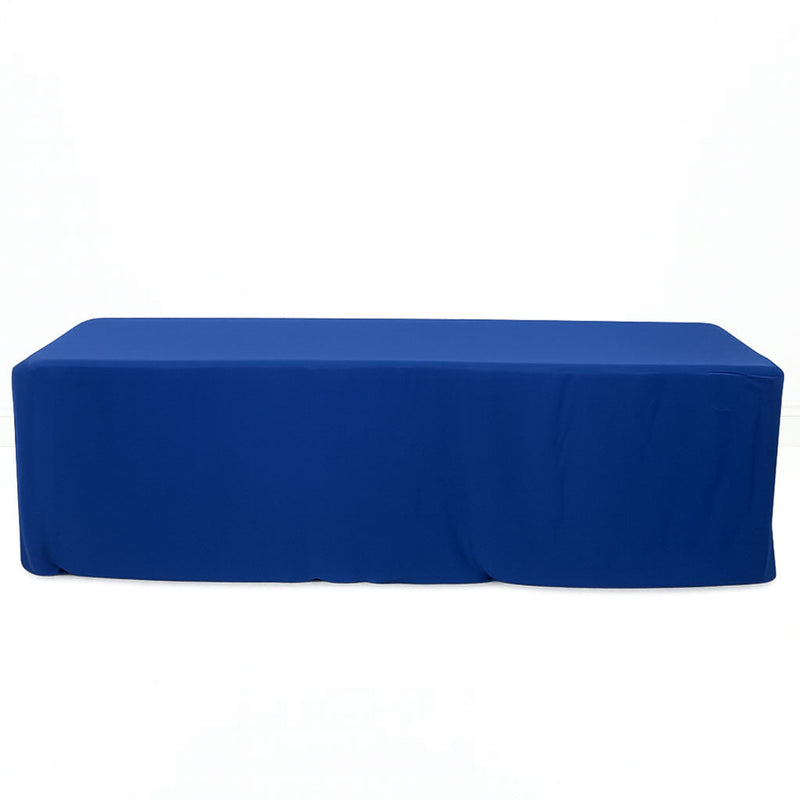 Premium Polyester Rectangle Tablecloth 8ft - 220GSM - Royal Blue - By TCF Linen - thumbnail number 1