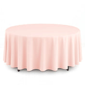 Scuba Polyester Round Tablecloth 108" - Blush - By TCF Linen - thumbnail number 1