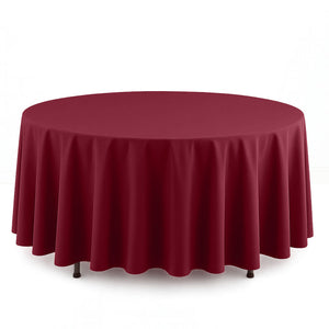 Scuba Polyester Round Tablecloth 108" - By TCF Linen