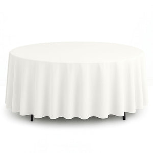 Scuba Polyester Round Tablecloth 108" - By TCF Linen