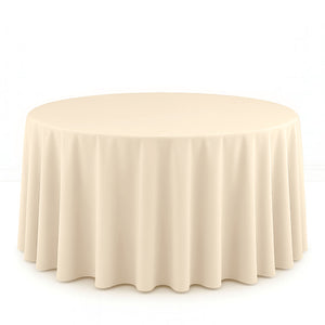 Scuba Polyester Round Tablecloth 120" - By TCF Linen