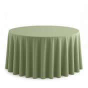 Scuba Polyester Round Tablecloth 120" - Dusty Sage - By TCF Linen - thumbnail number 1