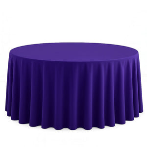 Scuba Polyester Round Tablecloth 120" - By TCF Linen