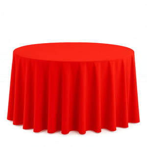 Scuba Polyester Round Tablecloth 120" - By TCF Linen