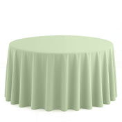 Scuba Polyester Round Tablecloth 120" - Sage Green - By TCF Linen - thumbnail number 1