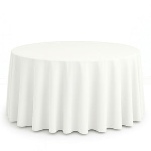 Scuba Polyester Round Tablecloth 120" - By TCF Linen