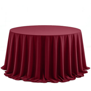 Scuba Polyester Round Tablecloth 132" - By TCF Linen