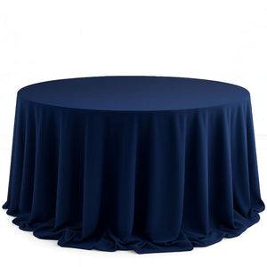 Scuba Polyester Round Tablecloth 132" - By TCF Linen