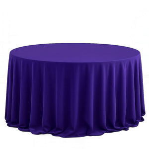 Scuba Polyester Round Tablecloth 132" - By TCF Linen
