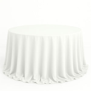 Scuba Polyester Round Tablecloth 132" - By TCF Linen