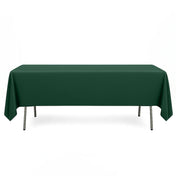 Scuba Polyester Rectangular Tablecloth 60"x102" - Hunter Emerald Green - By TCF Linen - thumbnail number 1