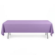 Scuba Polyester Rectangular Tablecloth 60"x102" - Lavender - By TCF Linen - thumbnail number 1