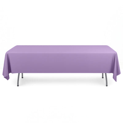 Scuba Polyester Rectangular Tablecloth 60"x102" - Lavender - By TCF Linen